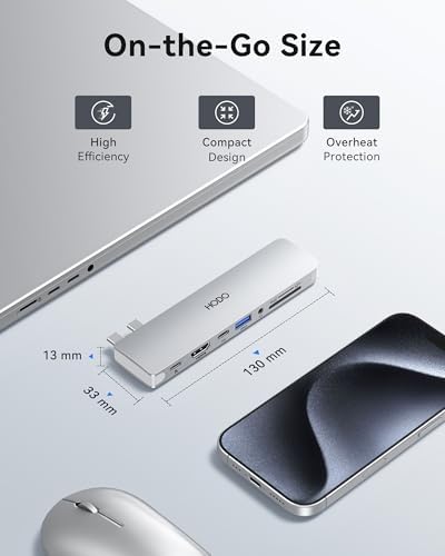 Unlock Your Mac Book’s Full Potential with the Premium 8-in-2 USB C Hub HDMI Adapter – Ultimate Thunderbolt 3 & 10 G USB Data Ports, Stunning 4 K Output, and Sleek Compact Design for 2018-2025 Mac Book Pro & Air Models – Effortless Connectivity, Fast Transfers, and Seamless Streaming for Professionals on the Go!