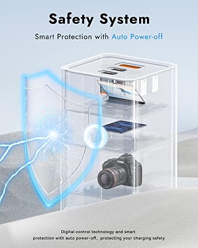 Baseus 1200 J Surge Protector Power Strip – PD 40 W USB-C Fast Charging Station with 3 AC Outlets & 3 USB Ports for Ultimate Device Compatibility in Home, Office, or Dorm Room – Safe, Efficient, and Compact Charging Solution