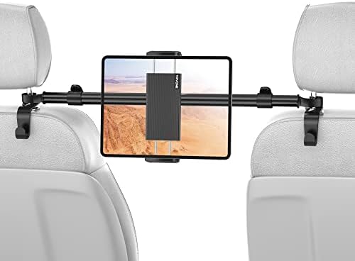 Ultimate Back Seat Tablet Holder for Car – Versatile Headrest Mount for i Pad, Galaxy Tab, Kindle Fire HD, and More (4.7-16.1″) – Perfect Travel Accessory for Kids and Adults with 360-Degree Rotation and Easy Installation