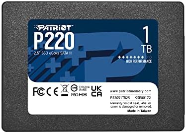Patriot Memory P220 128 GB SATA III 2.5″ Internal SSD – Blazing Fast Solid State Drive for Enhanced Performance & Reliability – Upgrade Your Storage Today!
