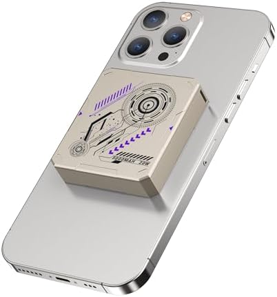 MOXNICE 5000 m Ah Magnetic Power Bank for Mag Safe – Ultra-Fast Charging Portable Battery Pack with 20 W USB-C Output, Sleek Titanium Design Compatible with i Phone 15, 14, 13, 12 – Effortless Wireless Charging for Active Lifestyles