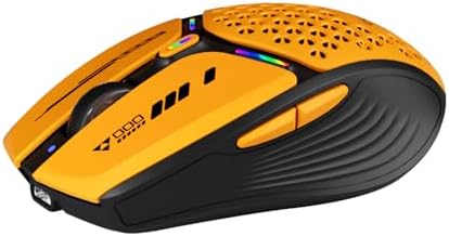 Uciefy Eco-Friendly Bluetooth Wireless Mouse – Rechargeable LED Honeycomb Design with USB-C Adapter & Receiver – Multi-Device Compatibility for Laptops, PCs, Macs, and i Pads – Vibrant Green Color for Enhanced Style and Performance