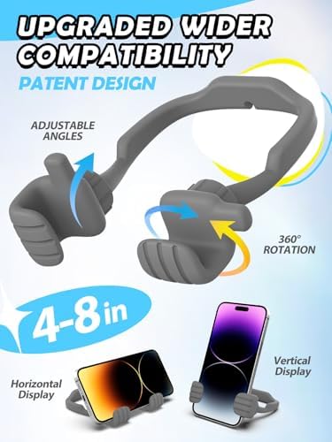 Cell Phone Stand Thumbs Up Lazy Phone Stand – Phone Holder 2025 College Graduation Gifts for Her Him Cellphone iPhone Stand for Desk Birthday Gifts for Teens Girls Boys Adults Women Men Wife – Enhanced Compatibility and Speed