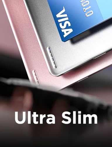 LISEN Card Mag 0.3″ Mag Safe Portable Charger for i Phone – 5,000 m Ah Magnetic Wireless Power Bank with Fast Charging – Sleek Pink Design for i Phone 16 Pro Max/15/14/13/12 – Ultimate On-the-Go Charging Solution