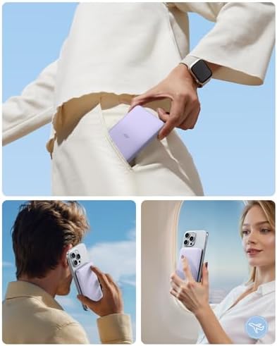Ultra-Compact ESR Mag Safe Power Bank – 5,000 m Ah Fast Charging Battery Pack with Qi2 Certification – Slim 0.55 in Design for i Phone 16/15/14/13/12 – 15 W Wireless & 20 W USB-C Charger with Cable – Essential Travel Accessory for On-the-Go Power