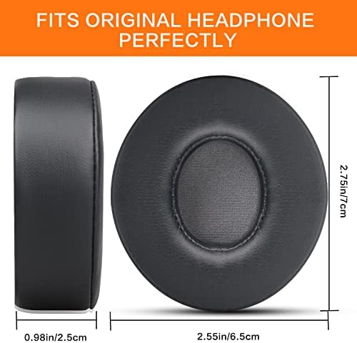 Upgrade Your Beats Solo 2 & 3 Experience with GVOEARS Premium Thicker Memory Foam Ear Pads – Exceptional Comfort & Noise Isolation, Durable 3 M Adhesive for Secure Fit, Stylish Grey Cushions for Enhanced Audio Performance and Long-Lasting Use – Perfect Headphone Accessories for Wireless & Wired Models