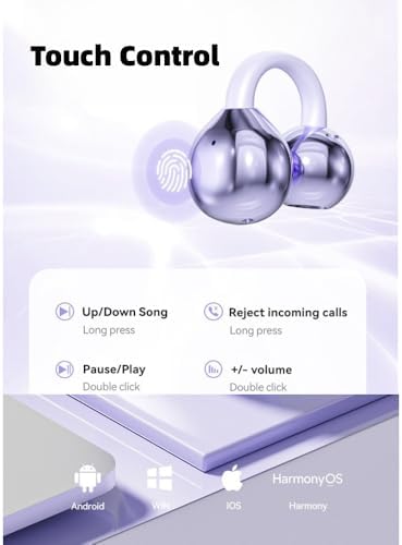 OWS Earbud M108 Wireless Earphones – Immerse Yourself in Premium Sound with Next-Gen Bluetooth 6.5 Technology and IPX4 Water Resistance – Designed for All-Day Comfort and Superior Audio Quality for Music Aficionados and Podcast Fans – Experience Rich Bass and Crystal-Clear Treble for Uninterrupted Enjoyment on the Move
