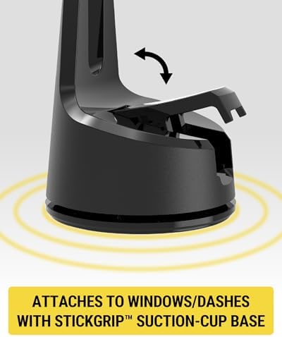 Scosche MPQMD-SP Magic Mount Charge Pro: Advanced 15 W Qi2 Fast Wireless Charging Mag Safe Car Mount for i Phone 16/15/14/13/12 Pro Max Plus – Sleek Dashboard Magnetic Holder for Effortless Charging and Driving Efficiency