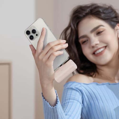 Ultra-Compact i WALK 4,500 m Ah Portable Charger for i Phone 16/15 & Samsung Galaxy S25/S24/S23 – Fast 20 W Power Bank with USB-C Connectivity for Seamless On-the-Go Charging – Lightweight Travel Essential for All Smartphones