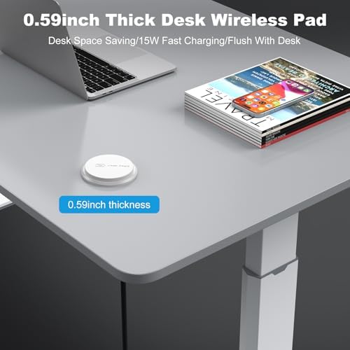 Revolutionize Your Workspace with the 3-Inch Recessed Power Grommet – Featuring 15 W Wireless Charging and 20 W USB-C Fast Charging Outlets, Plus Dual AC Power Ports and 6 ft Extension Cord for Ultimate Flexibility and Organization