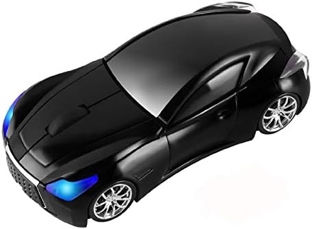 Sleek Yellow Wireless Car Mouse – Cool Sports Car Design for Enhanced Precision with 1600 DPI Optical Technology | Lightweight & Portable USB Receiver Mouse for Laptops, PCs, and Travel | Perfect Gift for Tech Lovers and Professionals