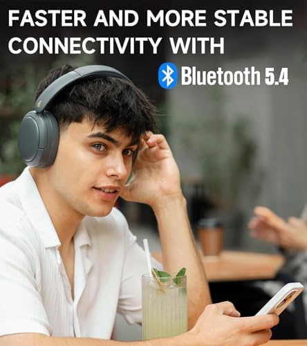 Edifier W800 BT Pro Wireless Over-Ear Headphones – Premium Hi-Res Audio with Advanced Hybrid Active Noise Cancellation, AI-Driven Call Clarity, 45-Hour Battery Life, Quick Charge Capability, and Compact Foldable Design – Enhanced Bluetooth 5.4 Connectivity for Superior Sound Experience in Elegant Classic Black
