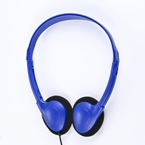 Bulk Kids Headphones – 25-Piece Classroom Audio Package for Enhanced Learning – Lightweight Adjustable On-Ear Design with Universal Device Compatibility in Sleek Black – Perfect for Engaging Group Activities and Extended Listening Comfort – Durable and Affordable Solution for Students and Adults