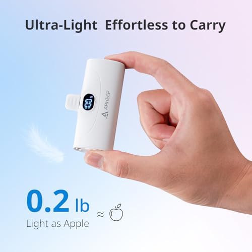 Ultra-Compact 5000 m Ah USB-C Power Bank with 20 W Quick Charge – Lightweight Mini Phone Charger for i Phone 15/16, Samsung & Android Devices – Reliable Emergency Charging Solution with Advanced Safety Features for On-the-Go Power