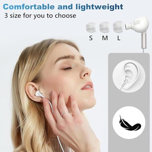 Elevate Your Audio Experience with USB-C Wired Earbuds – Seamlessly Compatible with i Phone 16, 15 Pro Max, i Pad Pro & Google Pixel 8, 7, 6 A, 5 – Superior Ergonomic In-Ear Design for Hi-Fi Stereo Sound, Integrated Microphone & Volume Control for Effortless Calls and Music – Lightweight, Tangle-Free Cable for Ultimate Portability and Comfort – Perfect for Music Enthusiasts, Gamers, and Professionals Seeking Unmatched Sound Quality and Durability – Experience High-Performance Earphones That Enhance Your Daily Life and Keep You Connected on the Go