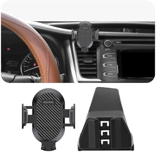 Toyota Highlander 2020-2025 Car Phone Holder – 8-Inch Screen Compatible, 360-Degree Rotation Mount for 4.7-7 Inch Phones, Thick Case Friendly Cell Phone Cradle, Ultimate Driving Convenience & Safety Accessory