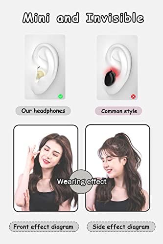 Ultra-Discreet Mini Wireless Bluetooth Earbuds – Sleek Nude Finish for Comfort and Seamless Connectivity – Ideal for Work, Relaxation, and Music Enthusiasts