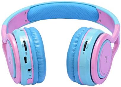 Vibrant Contixo KB-2600 Kids Bluetooth Headphones – Safe 85 d B Volume Limiting Over-Ear Design with Built-in Mic, FM Radio & Micro SD Slot – Portable Foldable Fun in Eye-Catching Green & Orange for Ultimate Audio Adventure