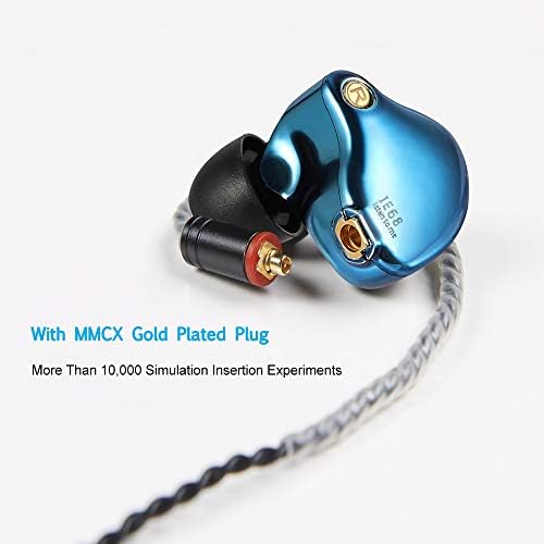 Professional-Grade Wired Earbuds for Musicians – Noise Isolating IEM Headphones with Bass-Driven Audio, MMCX Connector for Enhanced Compatibility, Includes Durable Carry Case & Customizable Ear Tips for Optimal Fit – Perfect for Singers, Drummers, and Live Performances