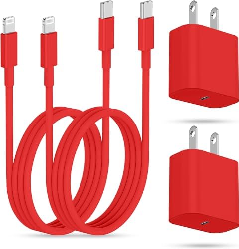 Lightning-Fast 20 W Apple Charger with MFi Certification – 6 ft USB-C to Lightning Cable Included for i Phone 14 Pro Max/14/13 Pro/12 Mini/12/11 & i Pad Air – Compact Power Block for Ultimate Portability and Rapid Charging Efficiency