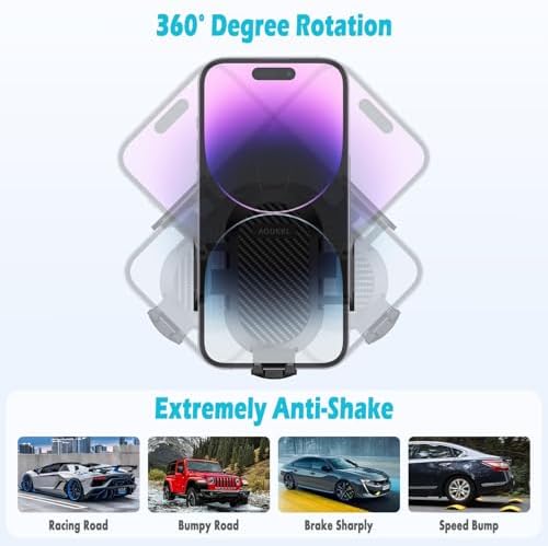Ford Bronco Sport 2021-2024 Premium Car Phone Holder for 8-Inch Screens – Versatile 360-Degree Rotating Mount for 4-7 Inch Devices with Thick Case Compatibility – Essential Safety and Accessibility Tool for Drivers
