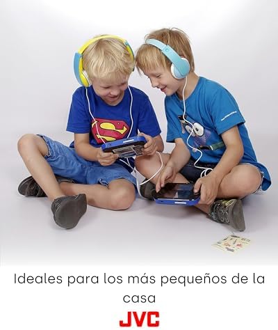 JVC Kids Volume Limiter Headphones with Adjustable Length – Safe Toddler Earbuds in Pink with Fun Stickers for Personalization – Durable, Lightweight Design for Young Listeners – Perfect for Travel and Everyday Use – Enhanced Compatibility for Seamless Device Connection