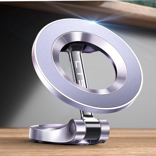 LISEN Mag Safe Ultra Magnetic Car Phone Mount – Elegant Cold Brew Purple Dashboard Holder for i Phone 16 Series – Reliable Hands-Free Driving Accessory with 360-Degree Rotation – Effortless Installation for Enhanced Safety and Style – Ideal Gift for i Phone Aficionados – Secure Magnetic Grip for All Road Conditions