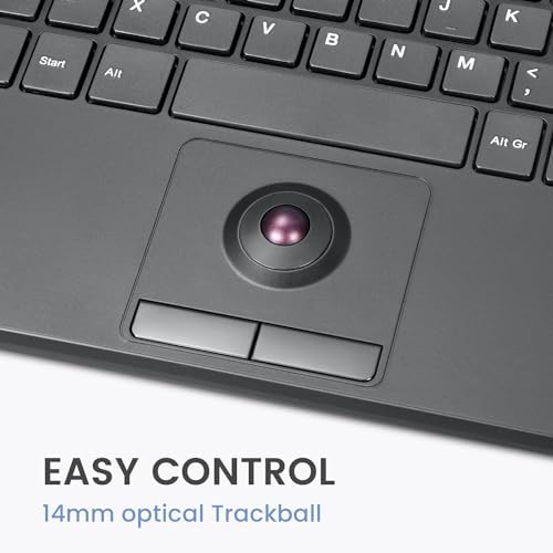 Compact USB Keyboard with Touchpad – Perixx PERIBOARD-534 for Enhanced Productivity, Scissor Key Comfort, and Built-in USB Hubs – Ergonomic Design for Home and Office Use, Space-Saving Dimensions of 15.63 x 7.80 x 1.18 inches – Seamless Navigation with Integrated Touchpad and Number Pad for Effortless Computing