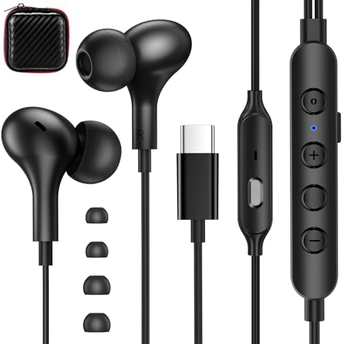 Transform Your Audio Journey: Cutting-Edge USB C Noise-Canceling Earbuds with 5 Tailored EQ Profiles & 7 Creative Voice Modulation Modes for Gaming, Karaoke, and Music Enjoyment – Immerse Yourself in Rich Hi-Fi Stereo with Powerful Bass & Crystal-Clear HD Microphone – Seamless Compatibility with All USB C Devices for Everyday Use, Workouts, and Leisure – Superior Clarity and Comfort for the Ultimate Sound Enthusiast