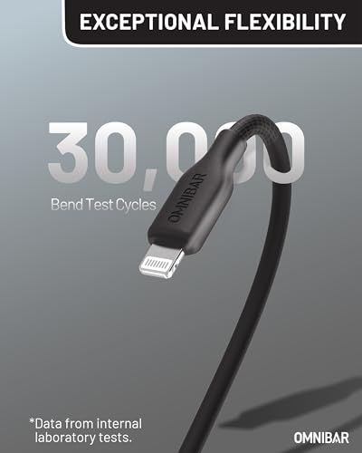 Premium 6 FT USB to Lightning Cable – MFi Certified Silicone Charger for i Phone and i Pad – Fast Charging and Enhanced Durability for i Phone 14/13/12/11 Pro/Max, i Pad Air/Mini/Pro, Air Pods, Beats X – Versatile Charging Solution for Home, Car, and Office