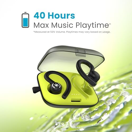 Speck Gemtones Wireless Earbuds – Bluetooth 5.3 Headphones with 28 Hours of Battery Life, USB-C Charging & Custom EQ App for i Phone & Android Users – Stylish White Album Design with Two-Year Warranty for Ultimate Audio Experience