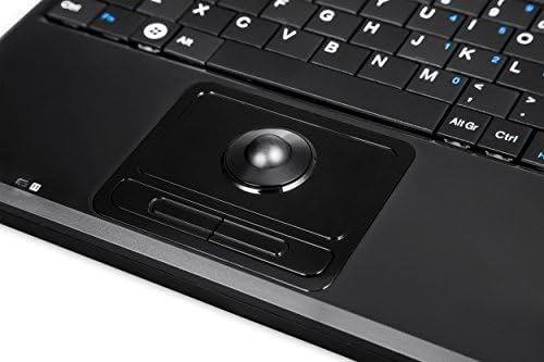 Compact USB Touchpad Keyboard – Perixx PERIBOARD-510 H Plus with X Type Scissor Keys, Dual USB Hubs, and Sleek Black Design for Enhanced Productivity in Limited Spaces – Perfect for Home Office, Travel, and Seamless Connectivity