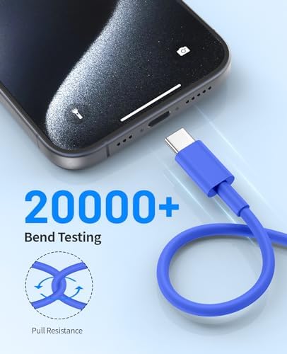 Enhance Your Driving Experience with the 3-Pack MFi Certified Car Play Cable for i Phone 15/16 Series – 6 FT Fast Charging & Durable USB-C Connection for Effortless Navigation and Hands-Free Communication