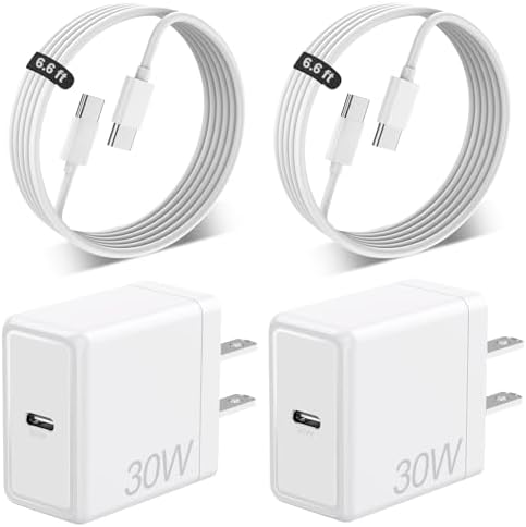 Looptimo 30 W USB-C Fast Charger Bundle for Google Pixel – Ultimate Rapid Charging Power Adapter with 6.6 ft Type C Cable for Enhanced Compatibility and Performance Across Pixel Models 4-9 Pro XL – Compact, Durable, and Travel-Friendly Solution for Busy Lifestyles