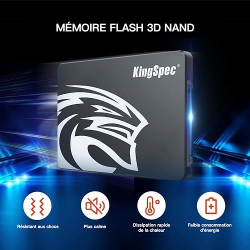 Transform Your Device with King Spec 1 TB SATA III 2.5″ SSD – Ultra-Fast Internal Solid State Drive for Unbeatable Speed and Reliability Across Laptops, Desktops & All-in-Ones – Advanced 3 D NAND Flash TLC Tech for Exceptional Performance and Durability