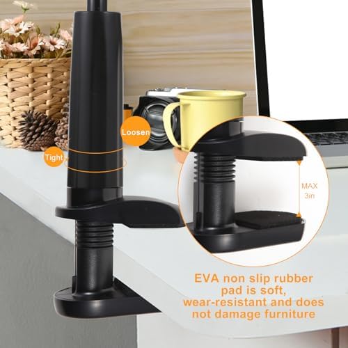 ZUYEE Gooseneck Tablet Mount Holder – 30-Inch Adjustable Arm for 4-10.5″ Devices | Perfect i Pad Clamp Stand for Hands-Free Viewing on Beds, Desks & Couches | Lightweight, Sturdy Design for Kindle, Galaxy Tabs & Smartphones | Effortless Setup for Ultimate Comfort