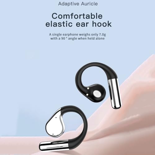Premium Waterproof Bluetooth 5.4 Sport Earbuds with Ergonomic Ear Hooks – Next-Level Noise Cancellation & Touch Control for Active Lifestyles – Ideal for Running, Fitness, and Outdoor Adventures (Black) – LCD Display for Instant Connectivity Feedback