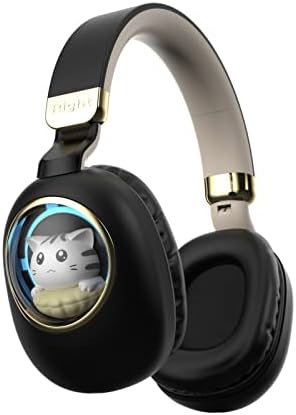 Enchanting Pink Cat Ear Bluetooth Headphones for Kids – Fun Noise-Cancelling Over-Ear Design with LED Lights, Ultimate Comfort for School, Travel, and Everyday Adventures – Elevate Young Music Experiences with Superior Sound Quality and Playful Style