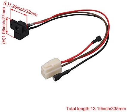 Yibuy 3-Pin Power Charging Interface for Ride-On Cars – 33.5 cm Durable Connection Port for Enhanced Charger Compatibility and Fast Charging Solutions – Essential Accessory for Electric Vehicle Performance Boost