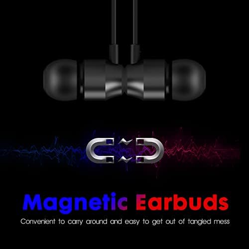 PALOVUE Magnetic USB C Earbuds with Microphone – Universal Compatibility for Galaxy S23, i Phone 15, Google Pixel 7 & More – Enhanced Sound Quality, Noise Isolation, and Ergonomic Comfort for Music & Calls
