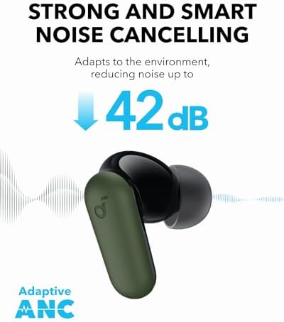 Anker Soundcore P30 i Noise Cancelling Bluetooth 5.4 Earbuds – Immersive Deep Bass with 45-Hour Playtime, IP54 Waterproof Design, and Multi-Functional Charging Case for Active Users – Ultimate Audio Experience on the Go