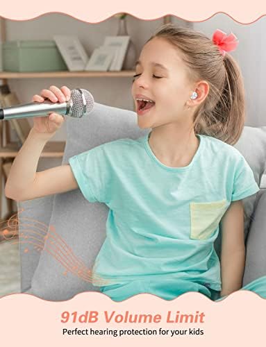 Charming Bluetooth Earbuds for Kids – Waterproof Noise-Cancelling In-Ear Headphones with Adorable Pig and Cat Designs – Comfortable Stereo Sound Perfect for Young Music Lovers and Learning – Durable, Easy-to-Clean Wireless Headset with Broad Device Compatibility – Engage Your Child’s Audio Experience with Fun and Functionality