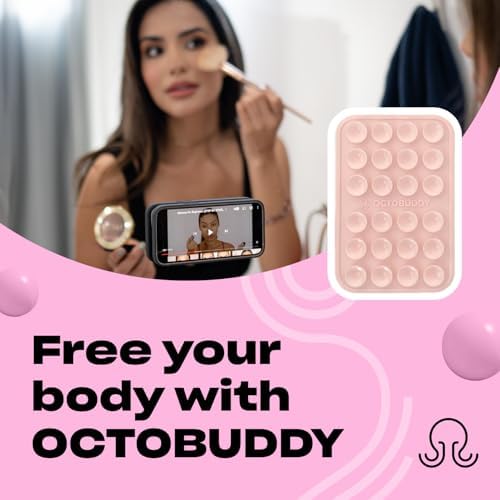Ultimate Stability Turquoise Silicone Suction Phone Holder – Hands-Free Mount for i Phone & Android – Compact 2.6″ x 3.9″ Design – Elevate Your Selfies and Videos with Superior Grip and Versatile Functionality – Essential Content Creation Accessory for Effortless Capturing and Live Streaming
