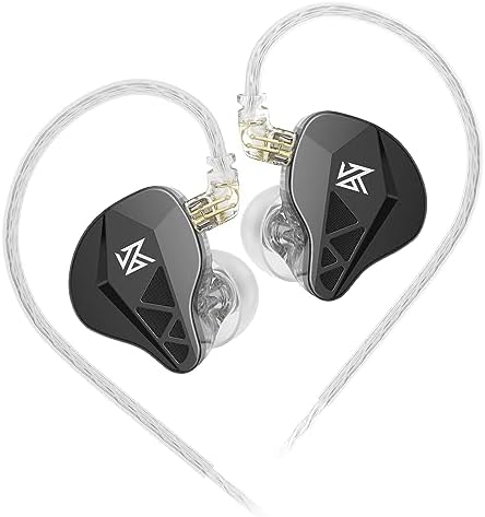 Experience Unmatched Audio Fidelity with Keephifi KZ ZVX In-Ear Monitor Earphones – 10 mm Dual Cavity Dynamic Driver, Premium Metal Shell, Detachable 2-Pin Silver-Plated Cable, and Integrated Mic for Audiophiles and Musicians – Superior Sound Quality and Comfortable Fit for All-Day Listening