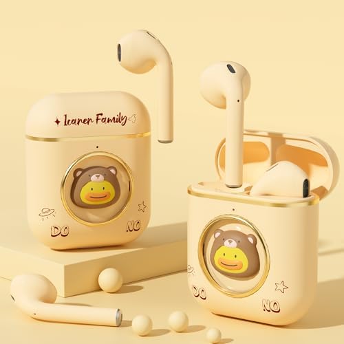 Black Panda Wireless Earbuds – Stylish Bluetooth 5.4 Sports Headphones with IPX4 Waterproof Technology, Perfect for Active Lifestyles, Travel, and School – Ideal for All Ages with Built-in Mic for Hands-Free Calls and Comfort Fit