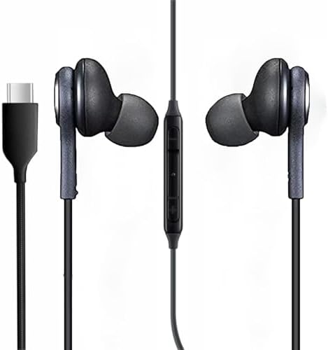 Elevate Your Sound with 2025 Premium In-Ear Earbuds for Samsung Galaxy – Superior Noise-Cancelling Technology, Crystal-Clear Built-In Mic for Seamless Calls, and User-Friendly Volume Control – Fast Type-C Connection in Elegant Black for Ultimate Comfort and Performance