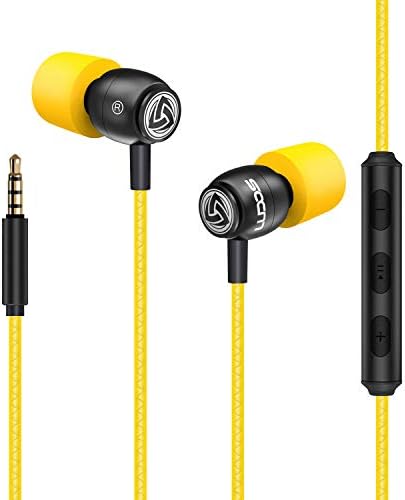 LUDOS Clamor Wired Earbuds – Premium Noise-Isolating In-Ear Headphones with Memory Foam Tips, Built-in Microphone, 5-Year Warranty – Perfect for i Phone and Samsung Users, Ideal for Students and Small Ears in Stylish Pink – Ultimate Sound Quality and Comfort for Everyday Use