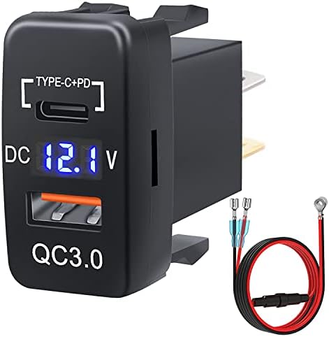 Cllena Premium Toyota Dual USB Charger Socket – Rapid Quick Charge 3.0 & 2.4 A Power Hub for Efficient Multi-Device Charging on the Move