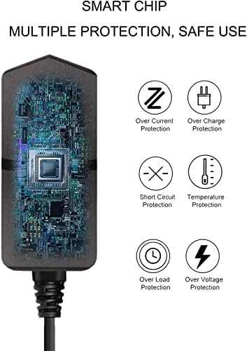 Universal 12 V 2 A AC Adapter Power Supply with 8 Interchangeable Tips – Reliable 2000 m A Charger for LED Strips, CCTV Cameras, GPS Devices, Routers, and Bluetooth Speakers – 6 ft Durable Power Cord for Optimal Device Connectivity and Performance