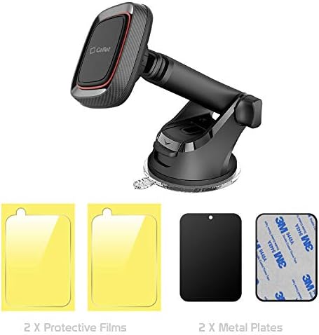 Cellet Adjustable Magnetic Car Phone Mount – Universal Dashboard & Windshield Holder for Samsung Galaxy S21/S20/S10 – Enhanced Stability & Optimal Viewing Angles for Safe Navigation and Hands-Free Communication